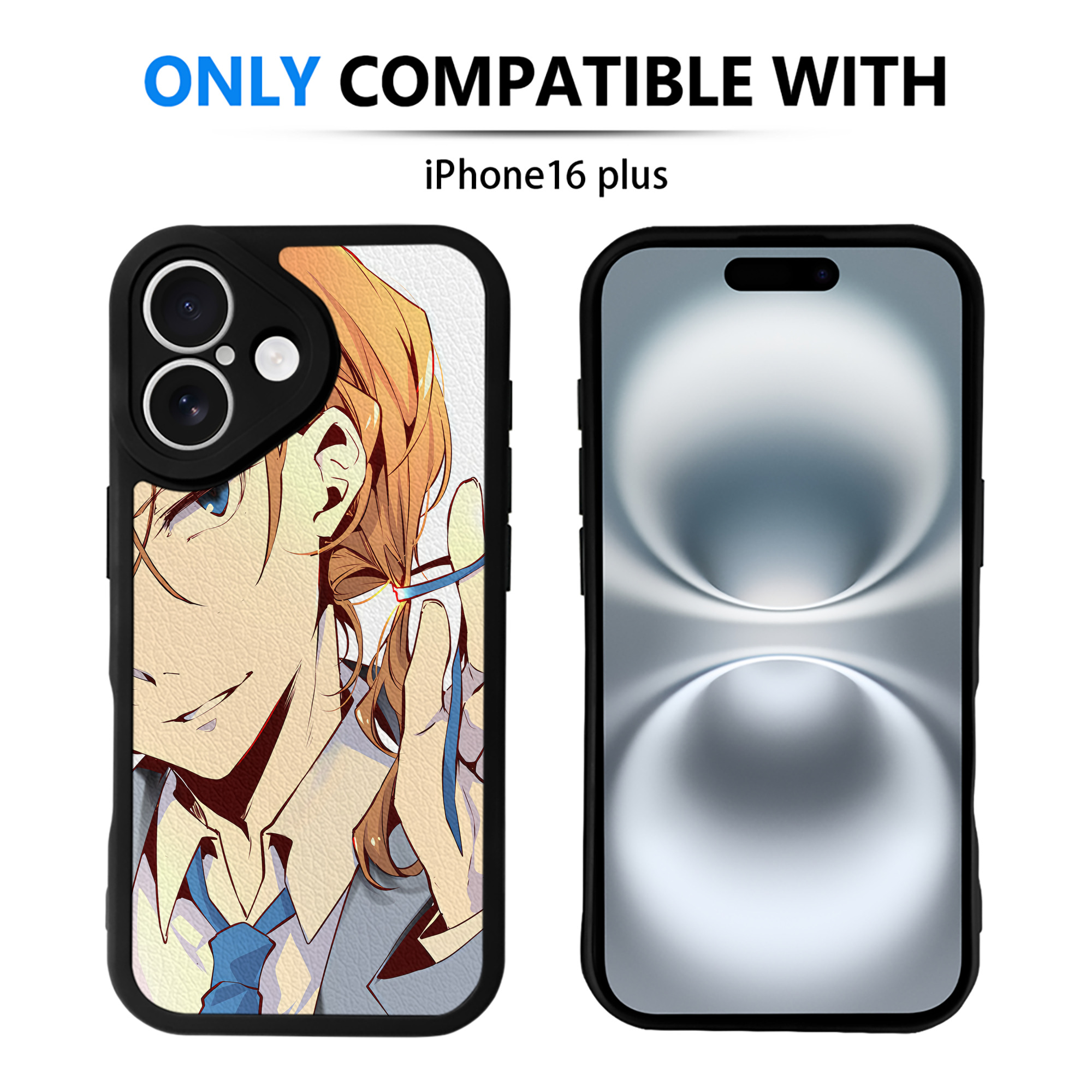 （画像用） 文豪ストレイドッグス Bungo Stray Dogs 【iPhone 16シリーズ対応】シリコンスマホケース（レザー調） 材質：シリコン